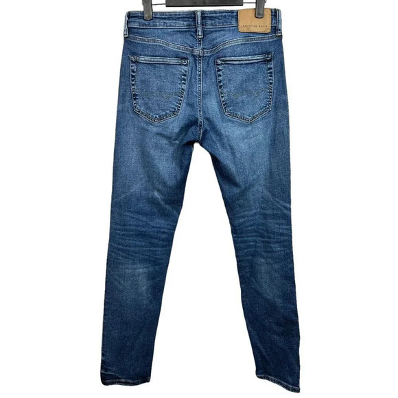 American Eagle Airflex Jeans Men's 29x32 (Measure 29x31) Cotton Elastane Blend - Picture 2 of 7